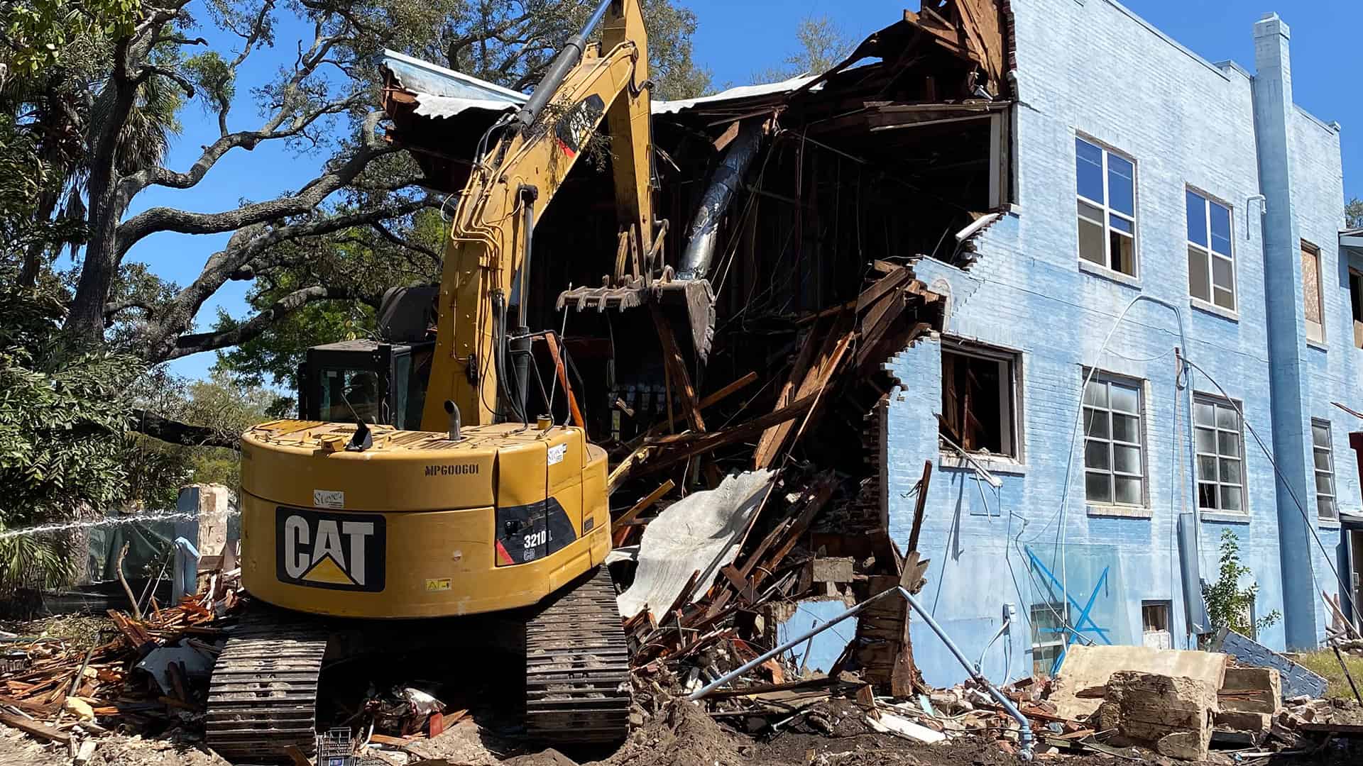 Sarnago & Sons demolition in progress — job site photo 2