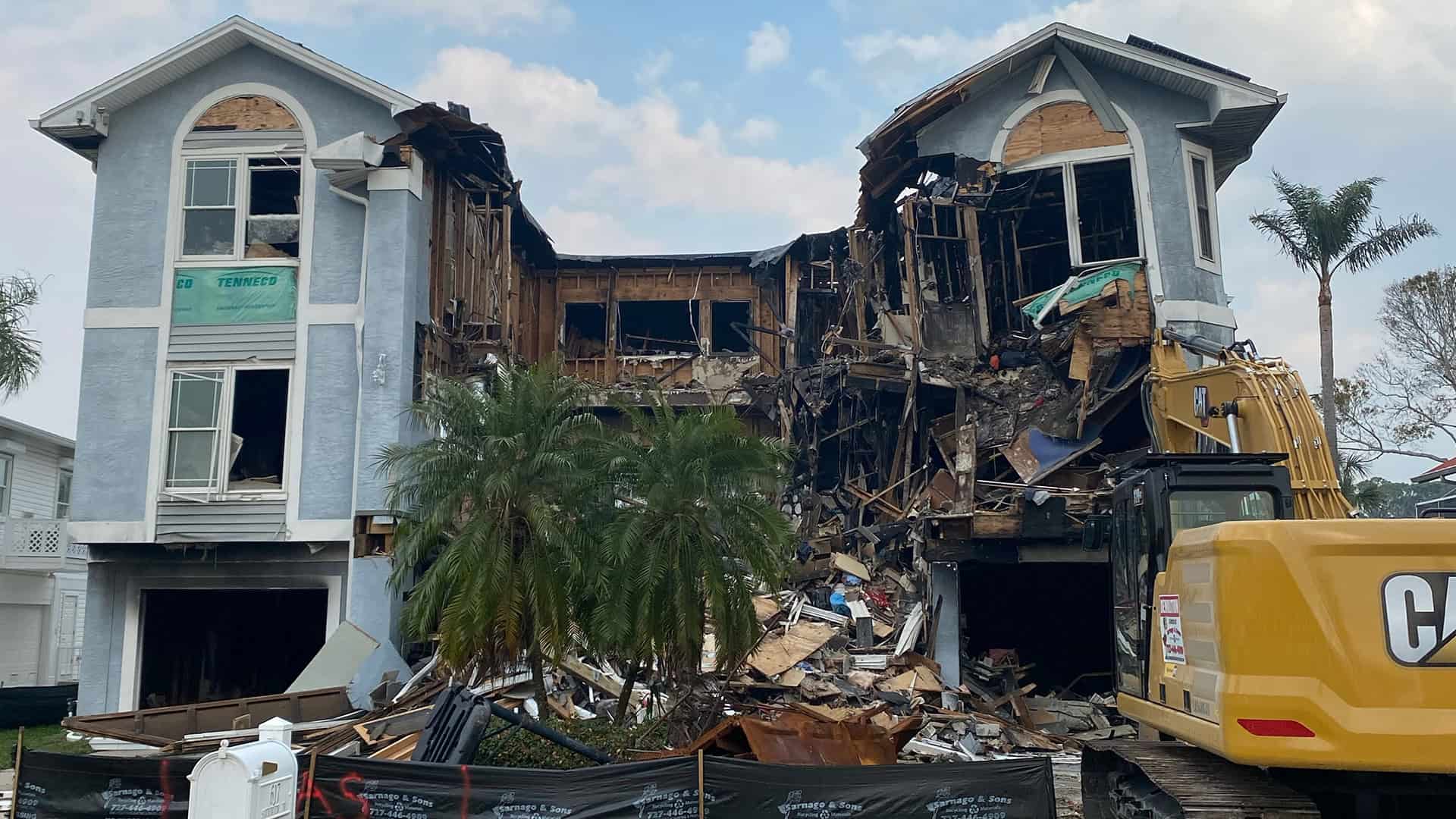 Sarnago & Sons demolition in progress — job site photo 4